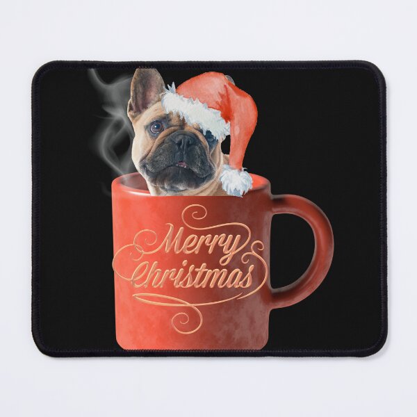 Item preview, Cute French Bulldog Christmas Mug – Merry Christmas Dog Art designed and sold by GivingJoy.