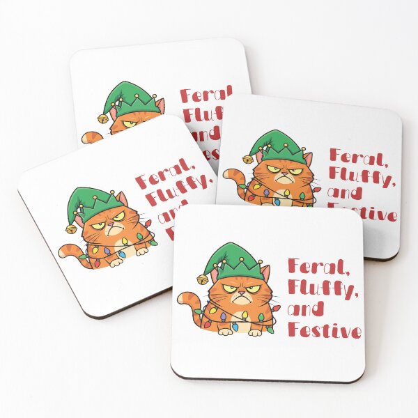 Item preview, Feral, Fluffy, and Festive designed and sold by Bratty Inner Child.