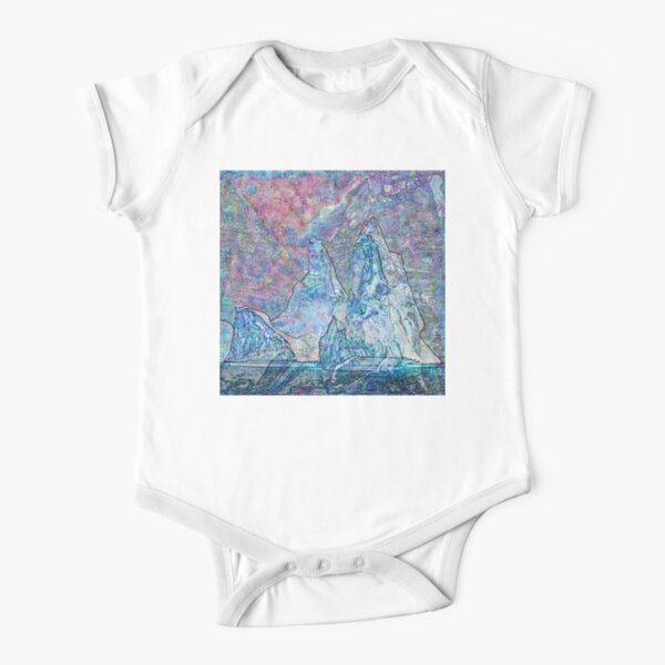 Hyperborean Landscape 8 Short Sleeve Baby One-Piece