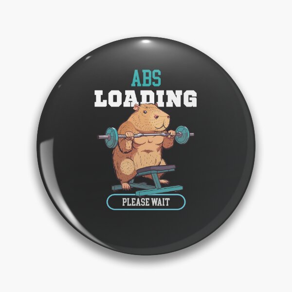 Item preview, ABS Loading Capybara Gym designed and sold by NorthGrey.
