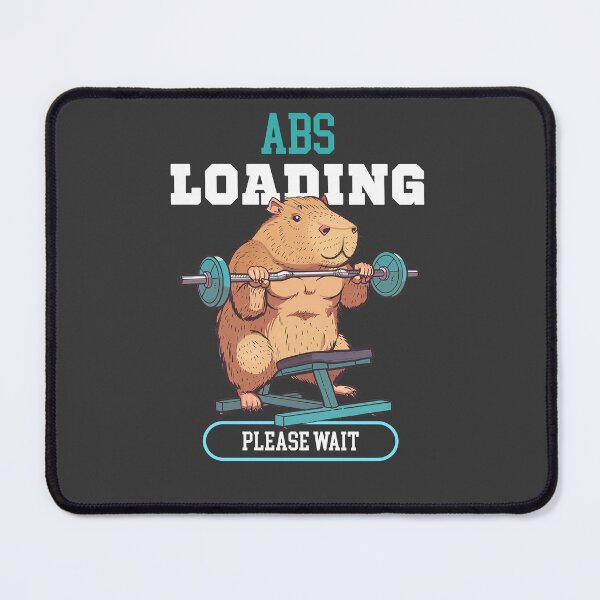 Item preview, ABS Loading Capybara Gym designed and sold by NorthGrey.