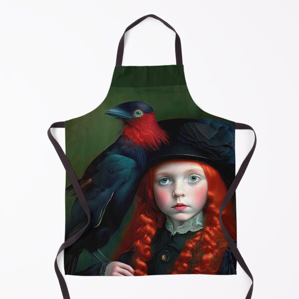 Item preview, Red-Haired Victorian Girl With A Black Bird designed and sold by LanaGustavsson.