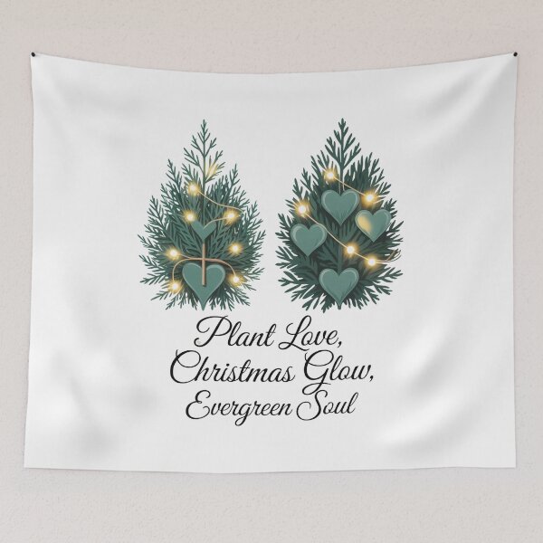 Item preview, Plant Love Christmas Glow – Faith & Greenery Holiday Shirt designed and sold by 123artistickay.