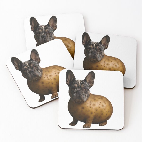 Item preview, Blue Merle French Bulldog with a potato body designed and sold by MrBooch.