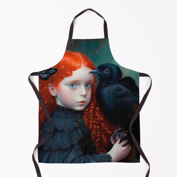 Item preview, Red-Haired Victorian Girl With A Black Bird designed and sold by LanaGustavsson.