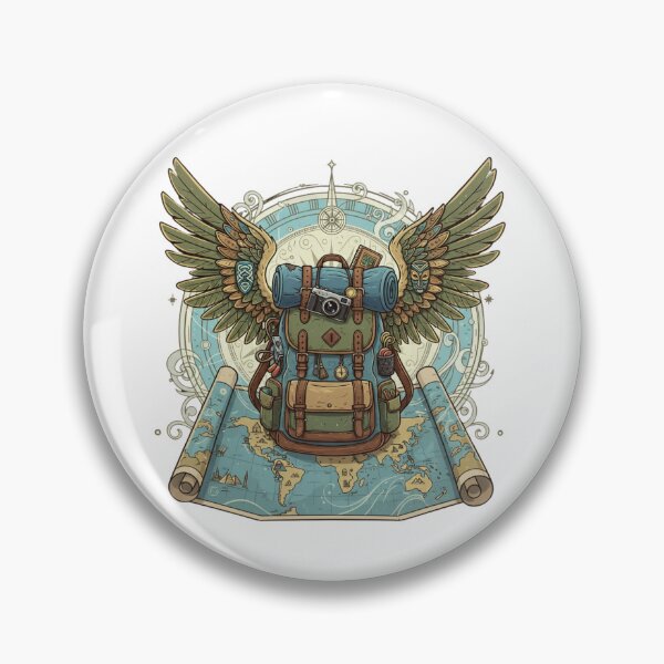 Item preview, Winged Wanderlust Backpack Adventure designed and sold by RiseResilient.
