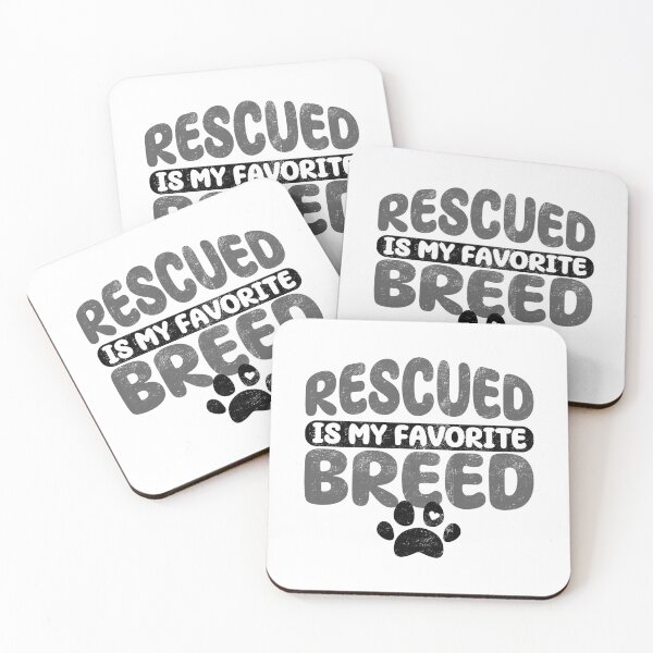 Item preview, Rescued Is My Favorite Breed – Animal Rescue Paw Design designed and sold by JA World - Art & Design.
