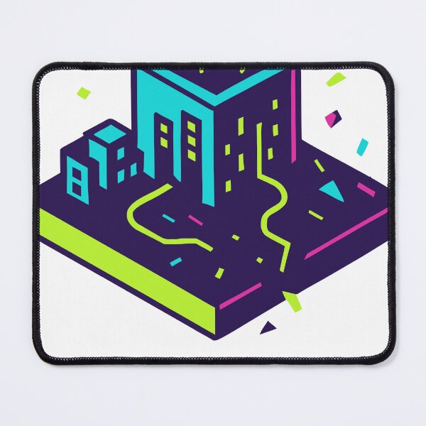 Item preview, Neon Skyline Rift • Isometric Cyber Portal Burst designed and sold by DSGIN4YOU.