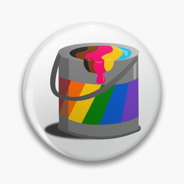 Item preview, Proud Paint Polygender Flag in a Bucket designed and sold by HarveyHandcraftsandDesigns.