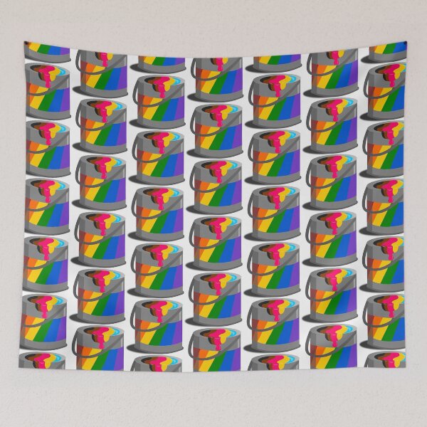 Item preview, Proud Paint Polygender Flag in a Bucket designed and sold by HarveyHandcraftsandDesigns.