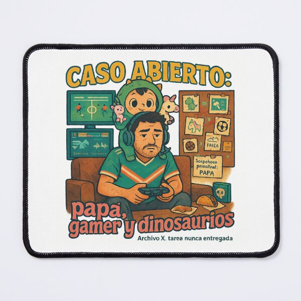 Item preview, Caso Abierto: Papá Gamer y Dinosaurios Dad Gamer designed and sold by POD DYNASTY.