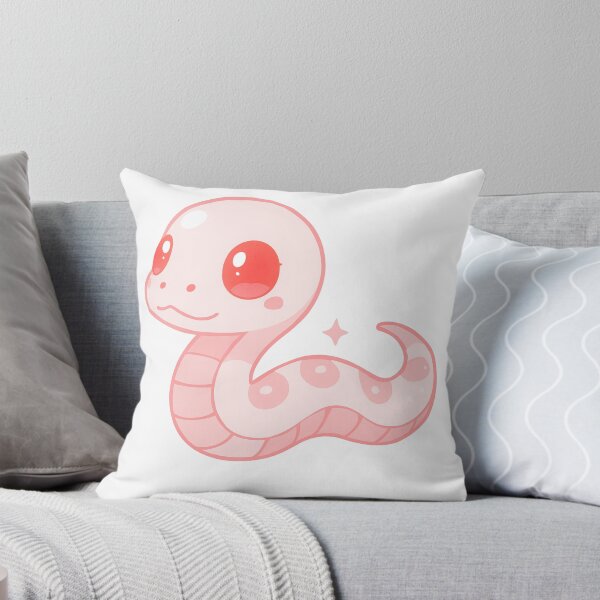 Item preview, Kawaii Pink Snake designed and sold by HoneyBreezeCo.