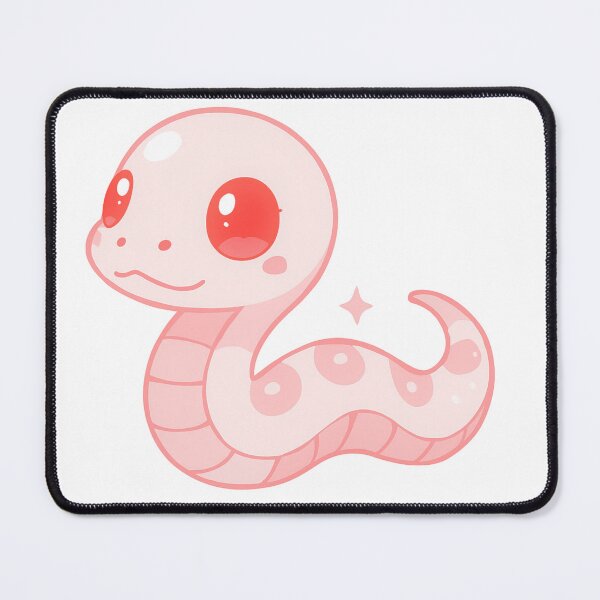 Item preview, Kawaii Pink Snake designed and sold by HoneyBreezeCo.
