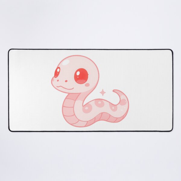 Item preview, Kawaii Pink Snake designed and sold by HoneyBreezeCo.