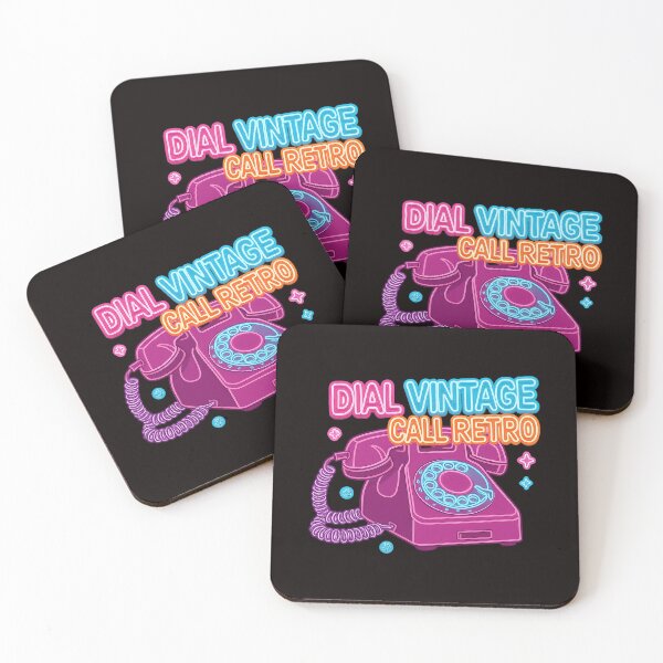 Artikelvorschau, Retro-Neon-Telefonaufkleber – Vintage-Anrufe im Retro-Stil entworfen und verkauft von Mirkoniart.