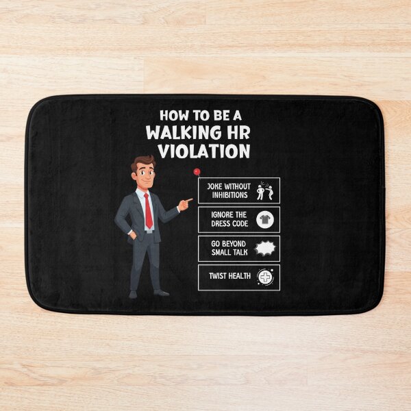 Item preview, Funny Coworker Walking HR Violation Office Humor designed and sold by ArtFromBeyond.
