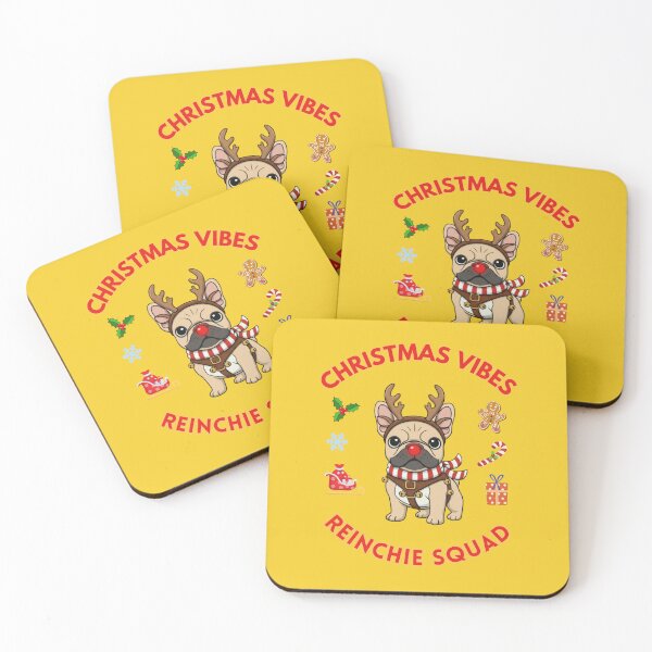 Item preview, Christmas Vibes Reinchie Squad Frenchie designed and sold by PanGieroj.