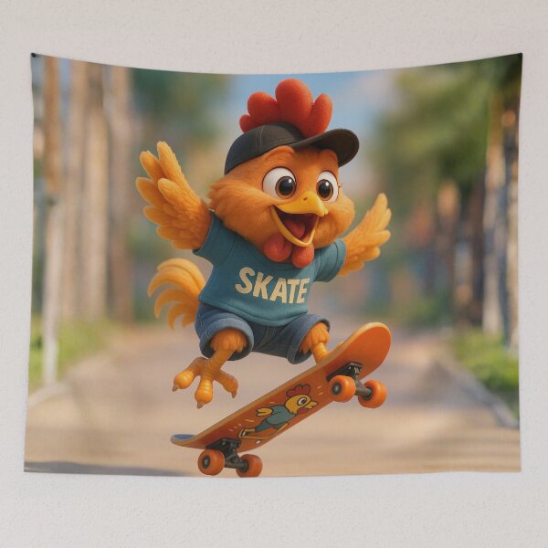Item preview, Skater Chinese Zodiac Rooster designed and sold by Sillytoe.