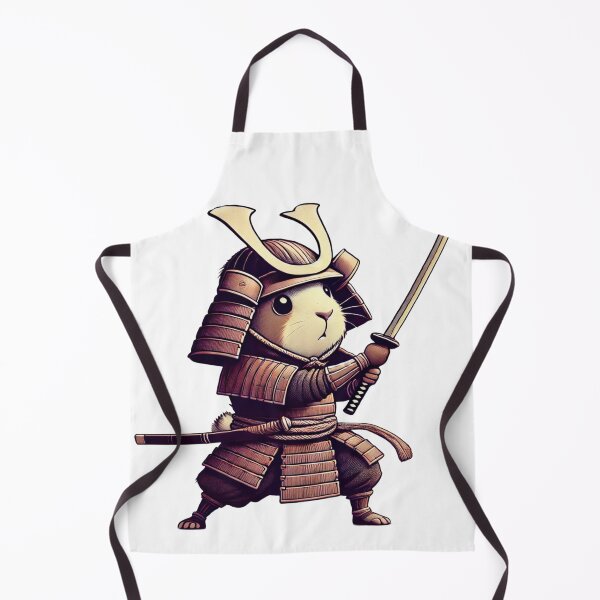 Item preview, Cute Samurai Guinea Pig with Katana – Warrior Animal Illustration designed and sold by CrayonsAi.