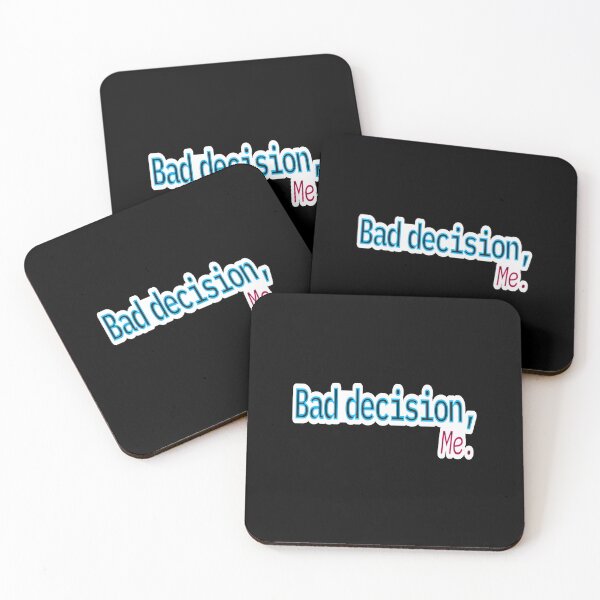 Item preview, Bold flirty humor – Bad Decision Me – Gift for Situationship Partner – Neon Typography • Modern Outline designed and sold by JacobKAurumhead.