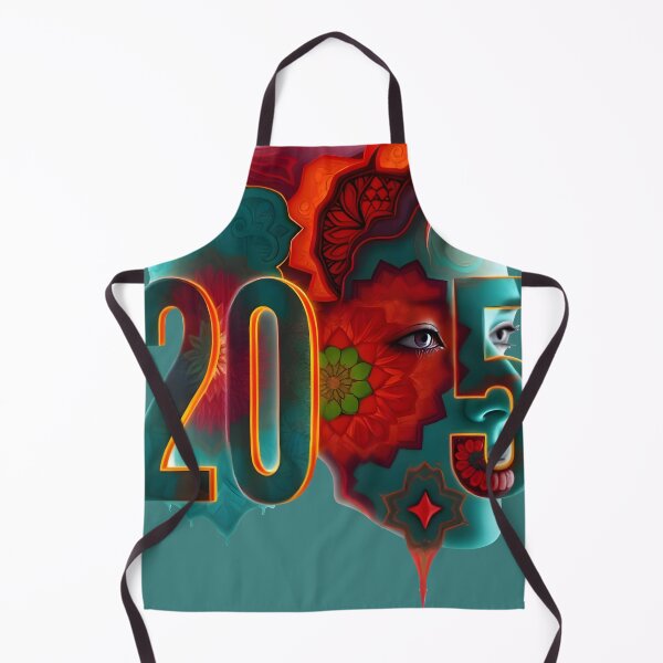 Item preview, Vision 2025 Red Green Face Festive Modern Art designed and sold by Kony83.