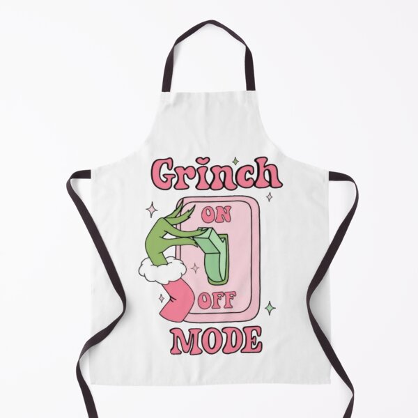 Item preview, Grinch Mode On or Off Light Switch Super Cute Kawaii Grinch Girl in Pink designed and sold by MakersFolly.