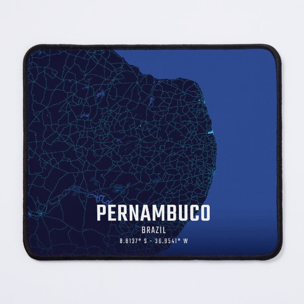 Item preview, Pernambuco Midnight City Map designed and sold by HomeLivingCo.