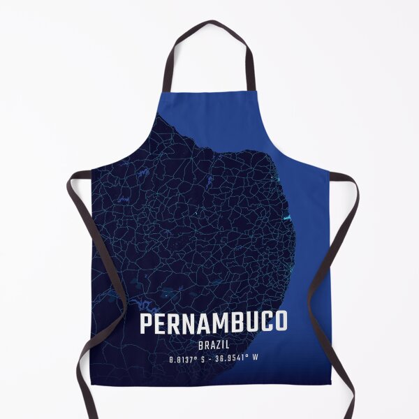 Item preview, Pernambuco Midnight City Map designed and sold by HomeLivingCo.
