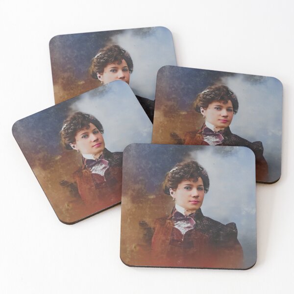 Item preview, Restored Vintage Woman Portrait – Late 1800s Victorian Photography designed and sold by TomHeritage.