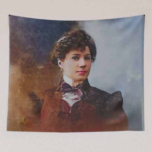 Item preview, Restored Vintage Woman Portrait – Late 1800s Victorian Photography designed and sold by TomHeritage.