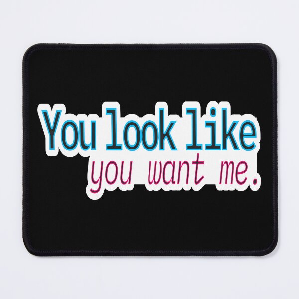 Item preview, Bold Flirty Humor – You Want Me Look – Gift for Situationship Crush – Neon Outline • Modern Text Art designed and sold by JacobKAurumhead.
