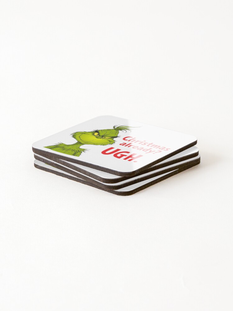 Thumbnail 4 of 5, Coasters (Set of 4), The Grinch designed and sold by Rldesigns89.