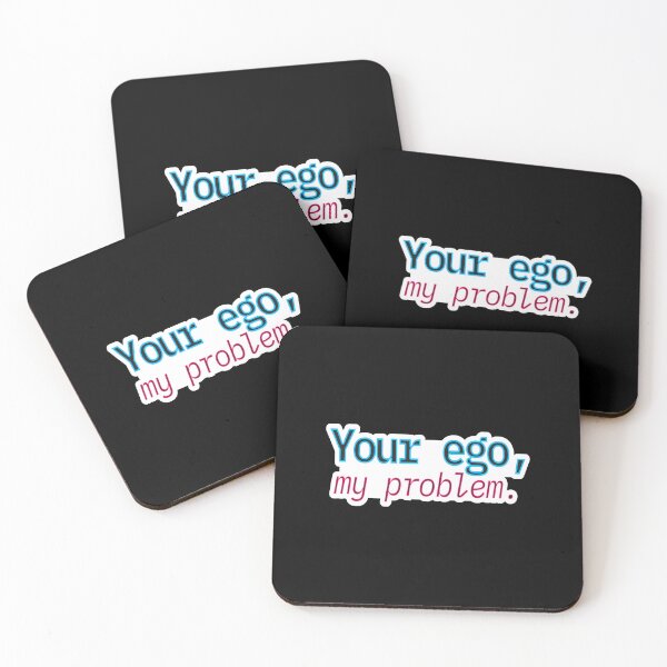 Item preview, Bold Flirty Humor – Your Ego My Problem – Gift for Confident Women – Neon Outline • Modern Text Art designed and sold by JacobKAurumhead.
