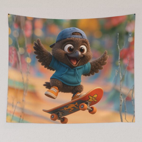 Item preview, Skater Cinereous Vulture designed and sold by Sillytoe.