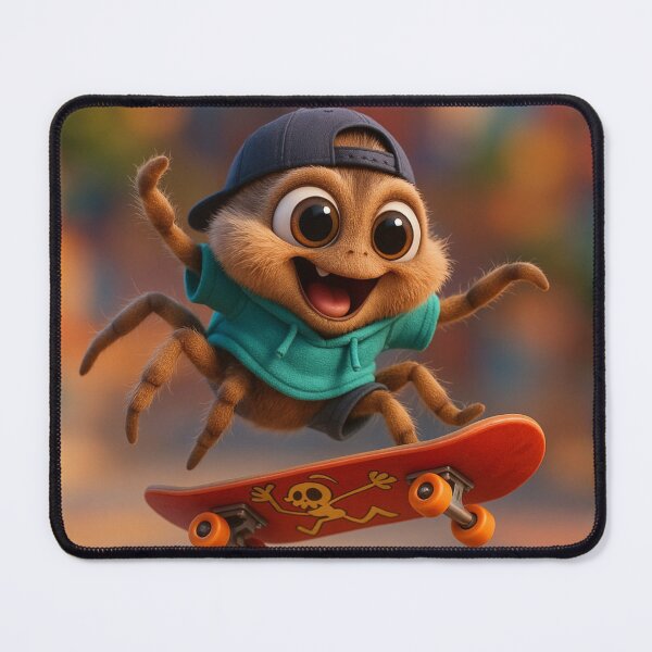 Item preview, Skater Clock Spider designed and sold by Sillytoe.