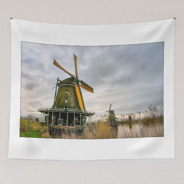Item preview, Netherlands Windmill at Zaanse Schans – European Moments Photography designed and sold by Michael van der Hoorn.
