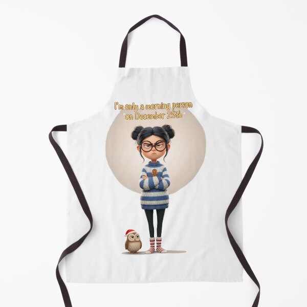 Item preview, December 25th Morning Person — Holiday Humor Art designed and sold by Mora Atelier Designs.