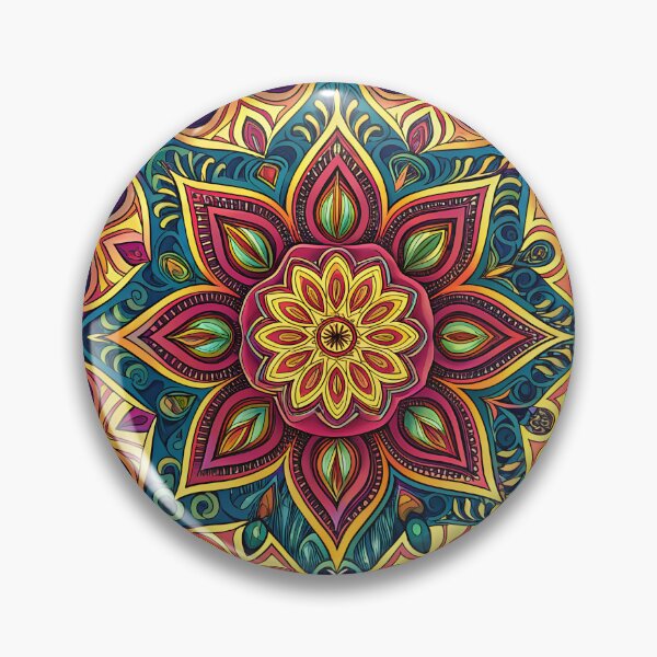 Item preview, Aesthetic Trippy Mandala with Unique Visual Depth designed and sold by HLPsychDesigns.