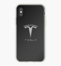 Tesla Kohlefaser iPhone-Hülle & Cover