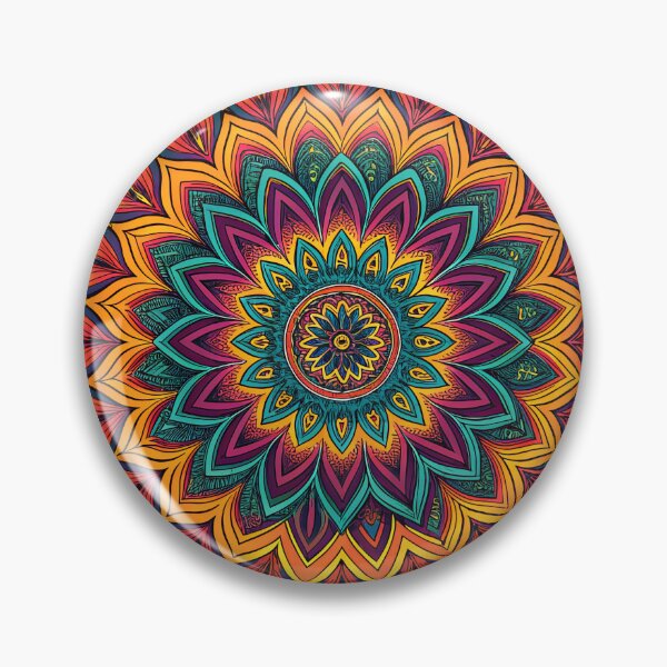 Item preview, Unique Aesthetic Mandala with Psychedelic Detail designed and sold by HLPsychDesigns.