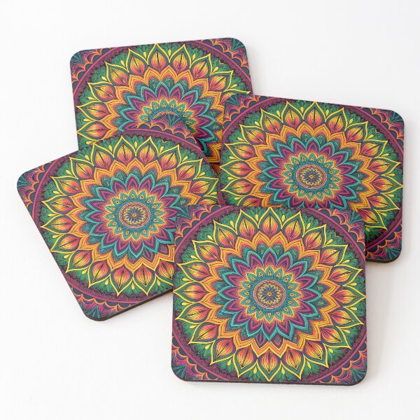 Item preview, Unique Aesthetic Mandala with Psychedelic Detail designed and sold by HLPsychDesigns.
