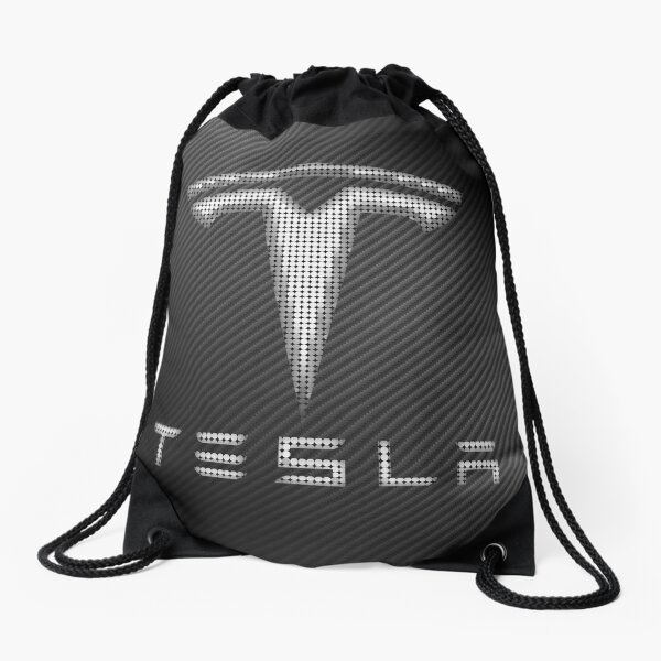 Tesla Carbon Fiber Drawstring Bag