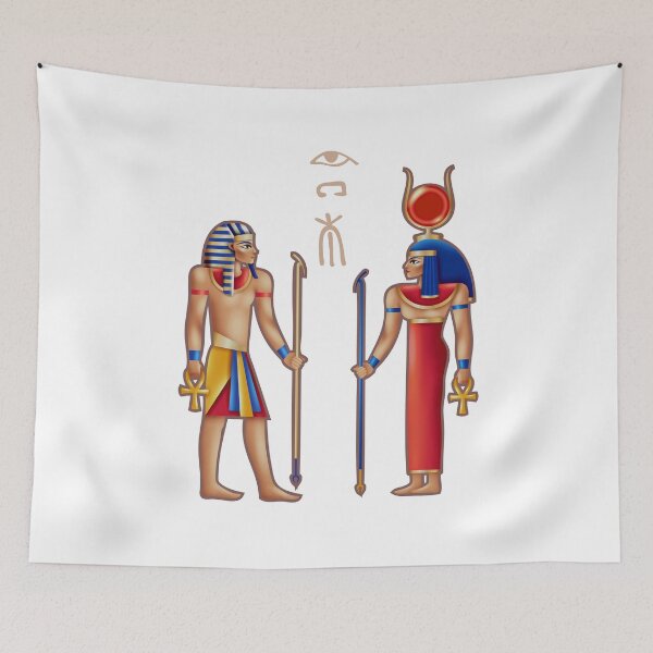 Item preview,  Two key deities from ancient Egyptian designed and sold by AhaPrint.