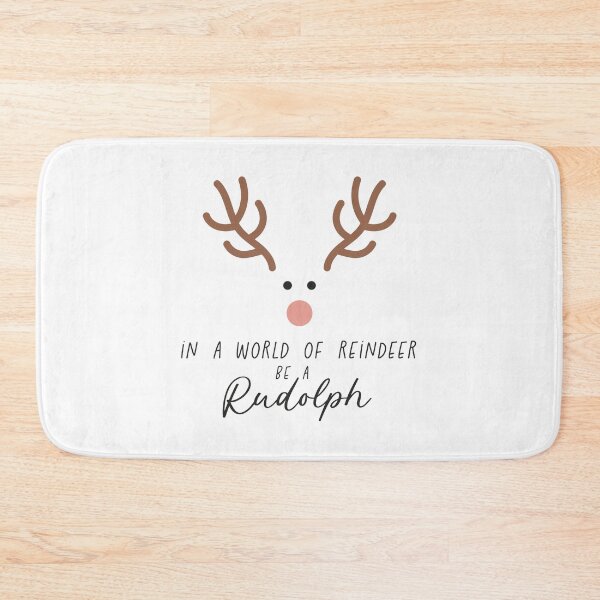 Item preview, In A World Of Reindeer Be A Rudolph | Cute Minimalist Christmas Quote Design | Holiday Inspiration Gift designed and sold by Krasnovaovaova.