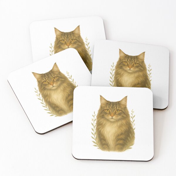 Item preview, Majestic Norwegian Forest Cat designed and sold by TheJoyfulPen.