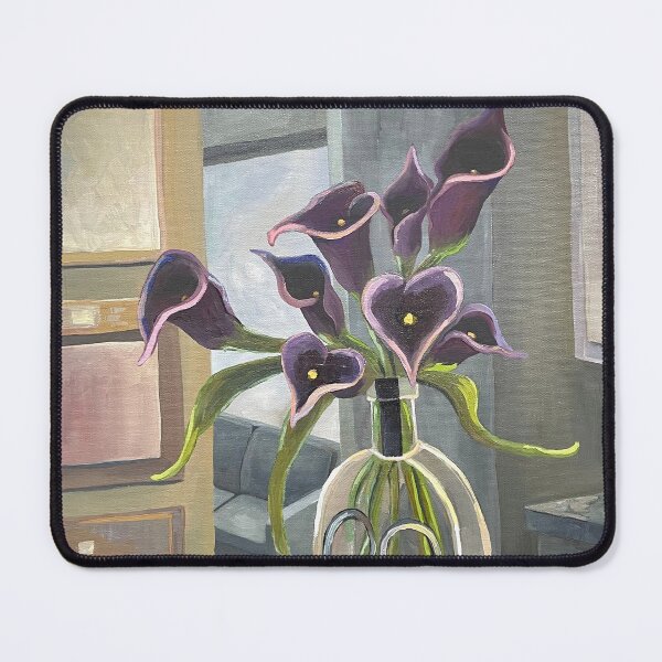 Item preview, Bourbon Bottle with Calla Lilies designed and sold by scapezzutiart.