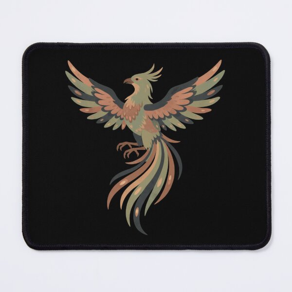 Item preview, Earthy Rising Phoenix Mythical Illustration designed and sold by RiseResilient.
