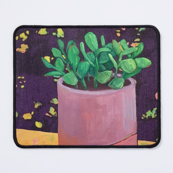 Item preview, Jade Plant Painted on Fabric designed and sold by scapezzutiart.