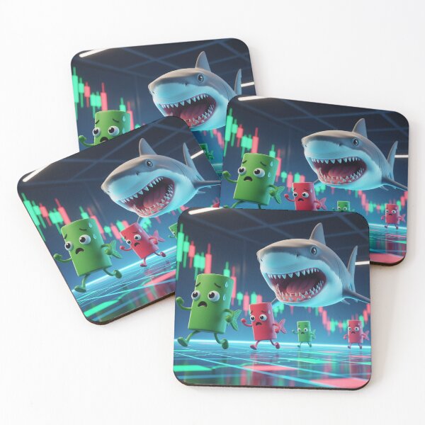 Item preview, Shark Chase in the Trading Floor — Cute Sardine Candles Running designed and sold by AmberHorizon7.