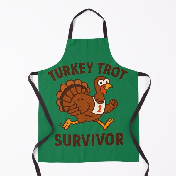 Item preview, Turkey Trot Survivor – Funny Thanksgiving Running Turkey Design designed and sold by ThePrintGoblin.